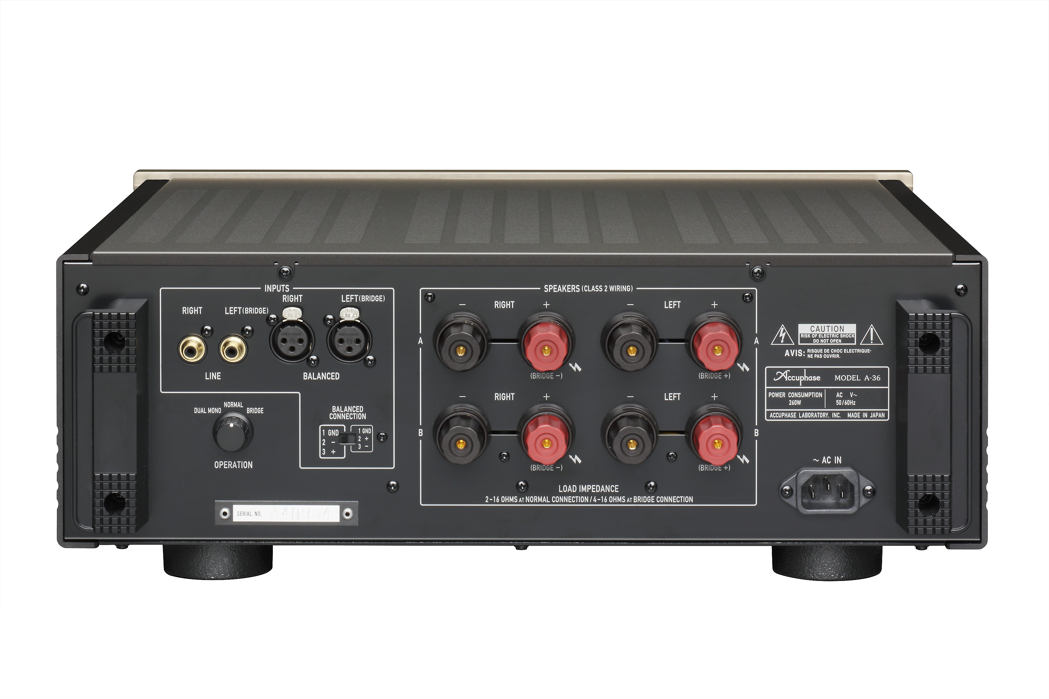 Accuphase A-36: Klasse-A-Stereo-Leistungsverstärker